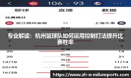 专业解读：杭州篮球队如何运用控制打法提升比赛胜率